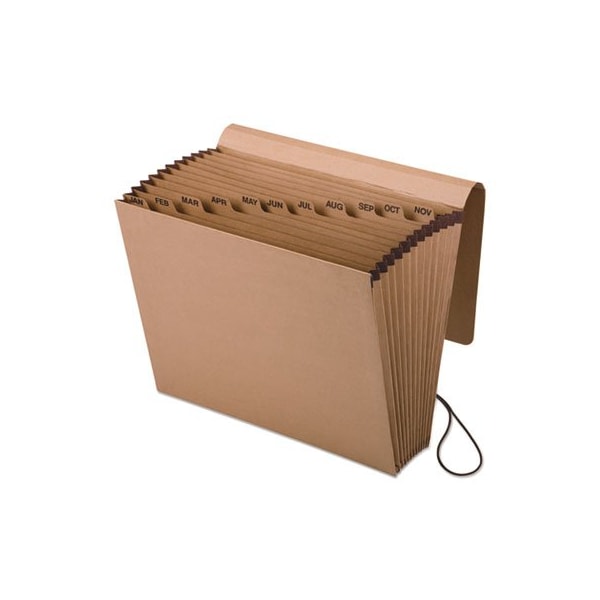 Tops Business Forms Pendaflex, KRAFT INDEXED EXPANDING FILE, 12 SECTIONS, 1/12-CUT TAB, LETTER SIZE, BROWN K17MOX - main